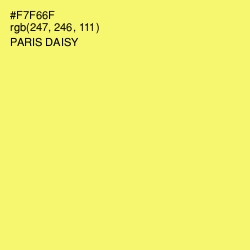 #F7F66F - Paris Daisy Color Image