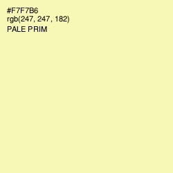 #F7F7B6 - Pale Prim Color Image