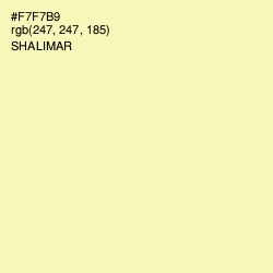 #F7F7B9 - Shalimar Color Image