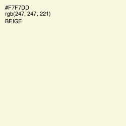 #F7F7DD - Beige Color Image