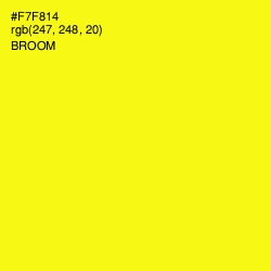 #F7F814 - Broom Color Image