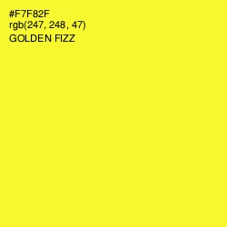 #F7F82F - Golden Fizz Color Image