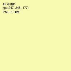 #F7F8B1 - Pale Prim Color Image