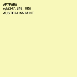 #F7F8B9 - Australian Mint Color Image
