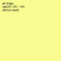 #F7FB90 - Witch Haze Color Image