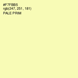 #F7FBB5 - Pale Prim Color Image