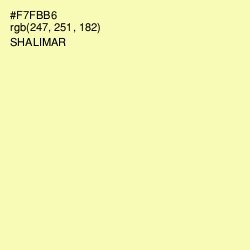 #F7FBB6 - Shalimar Color Image