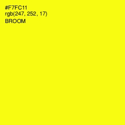 #F7FC11 - Broom Color Image