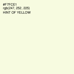 #F7FCE1 - Hint of Yellow Color Image