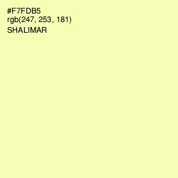 #F7FDB5 - Shalimar Color Image