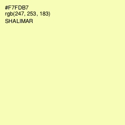 #F7FDB7 - Shalimar Color Image