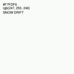 #F7FDF6 - Snow Drift Color Image