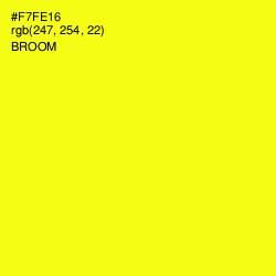 #F7FE16 - Broom Color Image