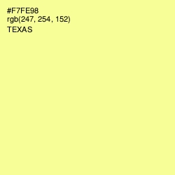 #F7FE98 - Texas Color Image