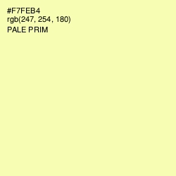 #F7FEB4 - Pale Prim Color Image