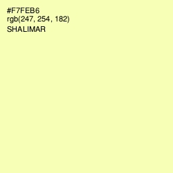 #F7FEB6 - Shalimar Color Image