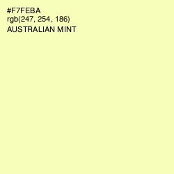 #F7FEBA - Australian Mint Color Image