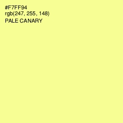 #F7FF94 - Pale Canary Color Image