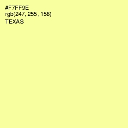 #F7FF9E - Texas Color Image