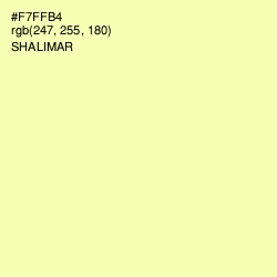 #F7FFB4 - Shalimar Color Image