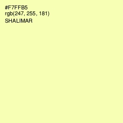 #F7FFB5 - Shalimar Color Image