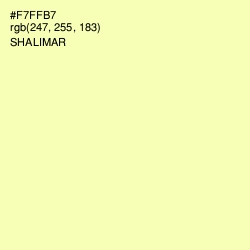 #F7FFB7 - Shalimar Color Image
