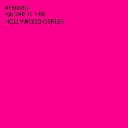 #F8008C - Hollywood Cerise Color Image