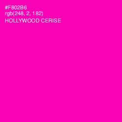 #F802B6 - Hollywood Cerise Color Image