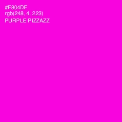 #F804DF - Purple Pizzazz Color Image