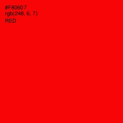 #F80607 - Red Color Image