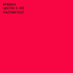 #F80644 - Razzmatazz Color Image