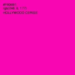 #F806B1 - Hollywood Cerise Color Image