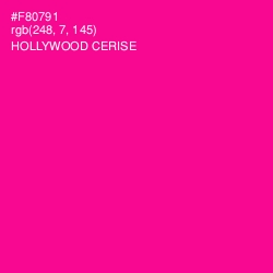 #F80791 - Hollywood Cerise Color Image