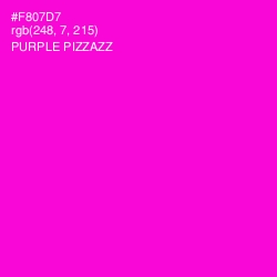 #F807D7 - Purple Pizzazz Color Image