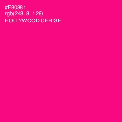 #F80881 - Hollywood Cerise Color Image