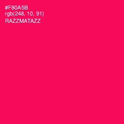 #F80A5B - Razzmatazz Color Image