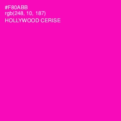 #F80ABB - Hollywood Cerise Color Image