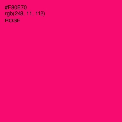 #F80B70 - Rose Color Image