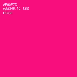 #F80F7D - Rose Color Image