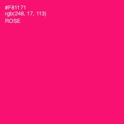 #F81171 - Rose Color Image