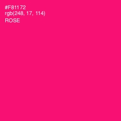 #F81172 - Rose Color Image