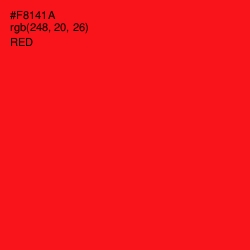 #F8141A - Red Color Image