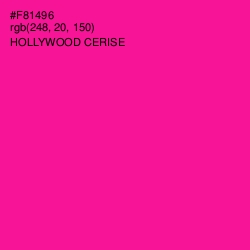 #F81496 - Hollywood Cerise Color Image