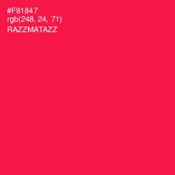 #F81847 - Razzmatazz Color Image