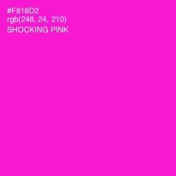 #F818D2 - Shocking Pink Color Image