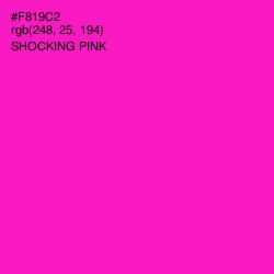 #F819C2 - Shocking Pink Color Image