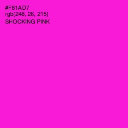 #F81AD7 - Shocking Pink Color Image