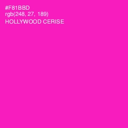 #F81BBD - Hollywood Cerise Color Image