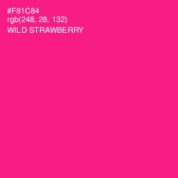 #F81C84 - Wild Strawberry Color Image