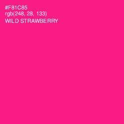 #F81C85 - Wild Strawberry Color Image